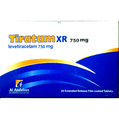 TIRATAM XR 750 MG ( LEVETIRACETAM ) 20 F.C.TABLETS